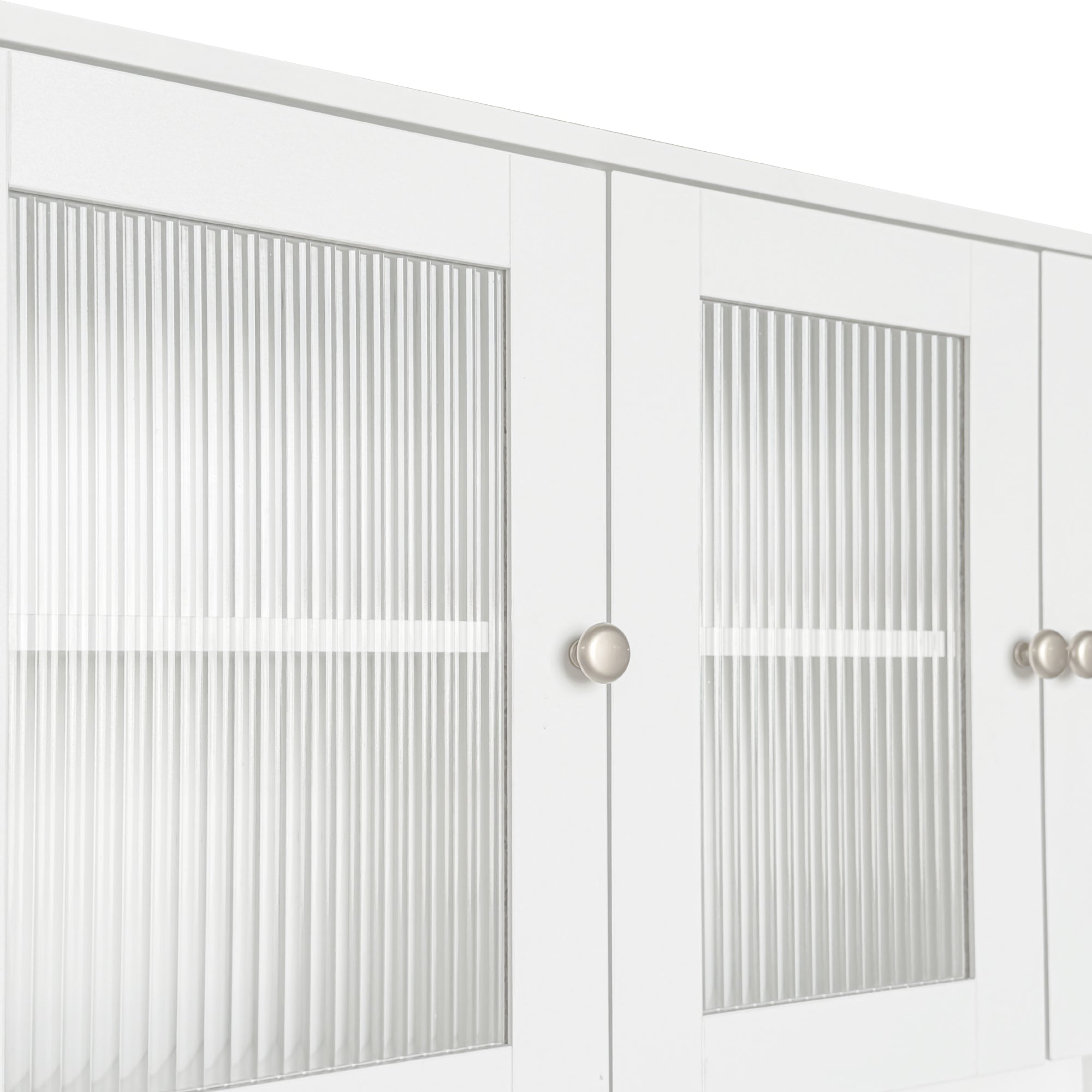 Computer Desk with glass door for Home Office or Study desk,  Bookshelf & Hutch, Computer Desk with 90 Degree Rotating Desktop,Large Working Space