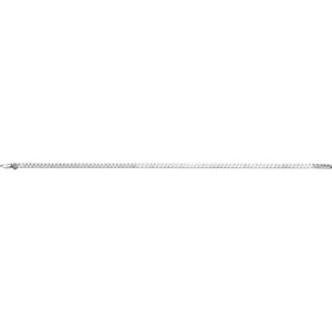 18K White Gold 1.3 mm Round Line 7 1/4" Bracelet Mounting – image 2