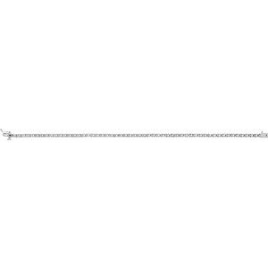 14K White Gold 2.2 mm Round Line 7 1/4" Bracelet Mounting – image 2