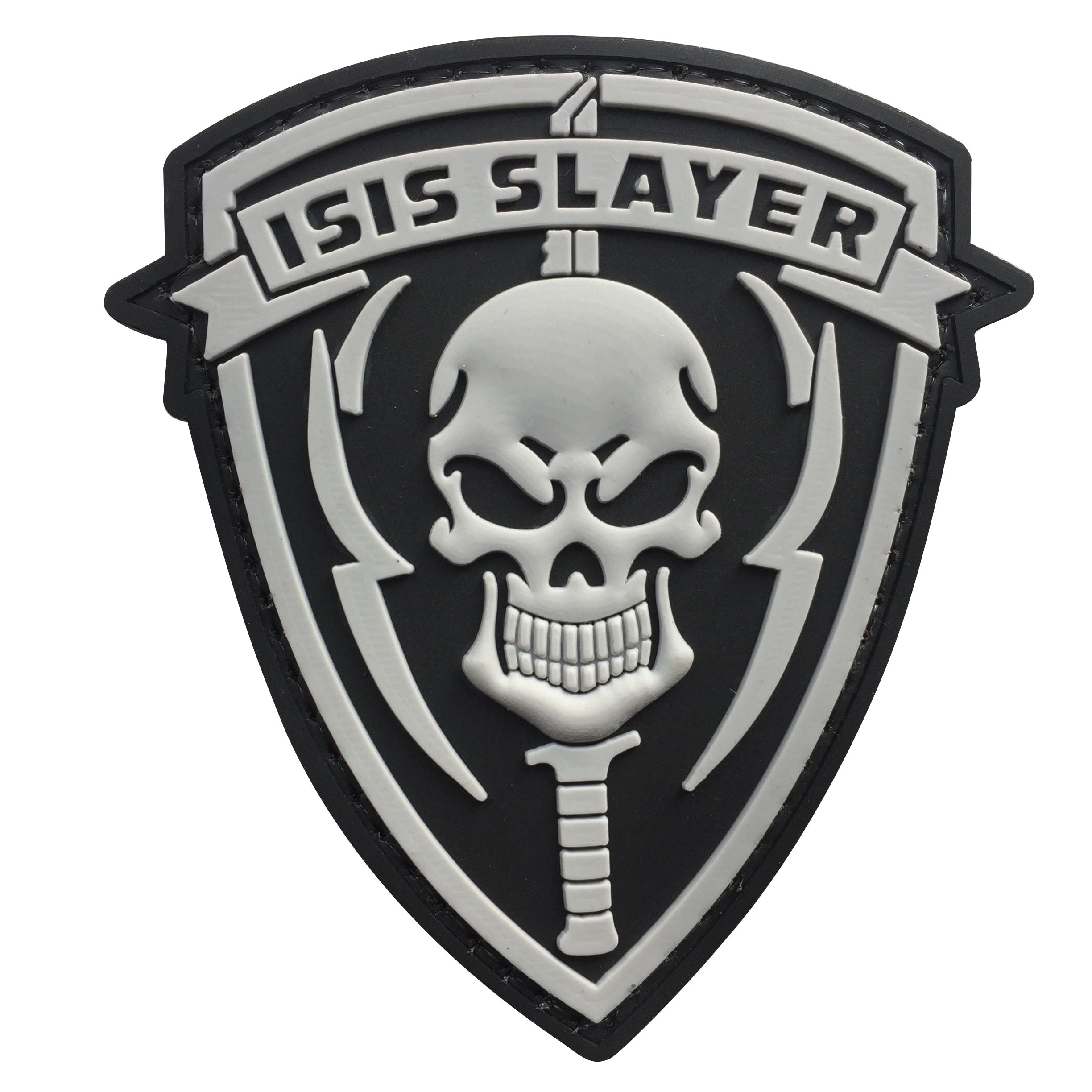 ISIS SLAYER with Punisher PVC Patch Black