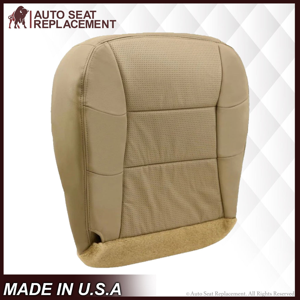 2000 2001 2002 Lincoln Navigator PERFORATED Seat Cover Replacement in Medium Parchment Tan: Choose Leather or Vinyl
