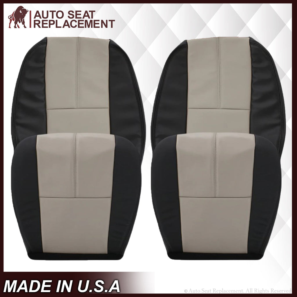 2007-2014 GMC Sierra Seat Cover In 2tone Gray/Black: Choose From Variation