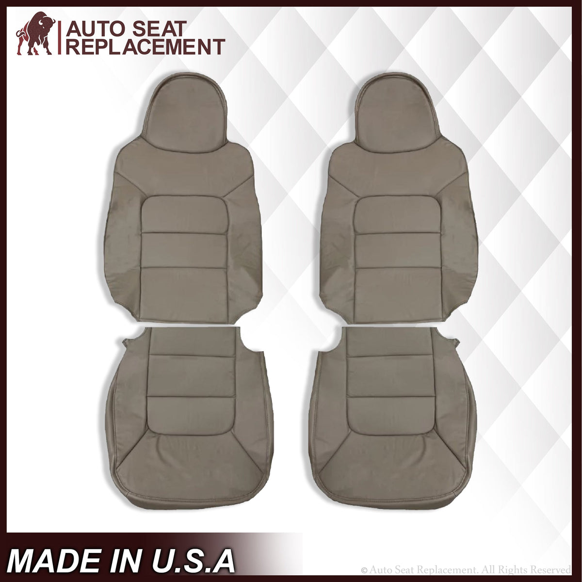 2003 2004  Ford Expedition XLT Replacement Seat Cover in Tan: Choose Leather OR Vinyl