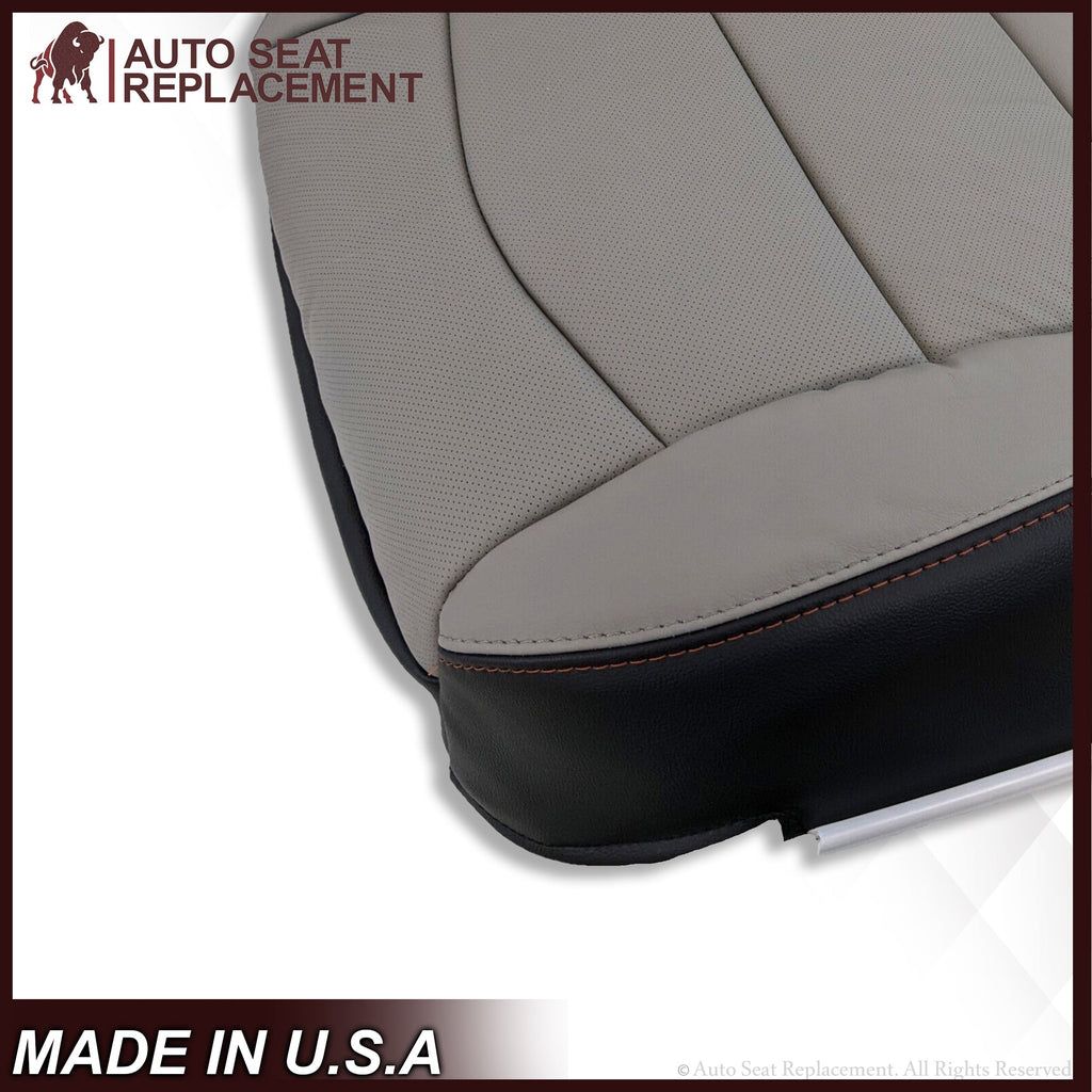 2018 2019 2020 GMC Sierra All Terrain Driver Bottom Leather Seat Cover in Gray