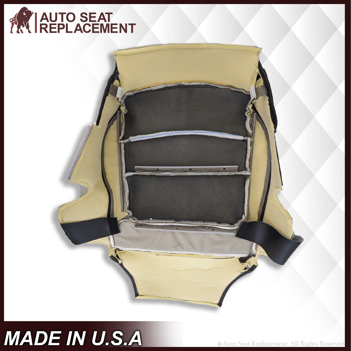 2018 2019 2020 GMC Sierra All Terrain Driver Bottom Leather Seat Cover in Gray