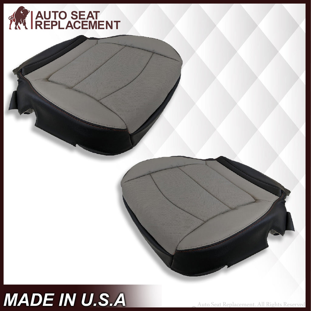 2018 2019 2020 GMC Sierra All Terrain Driver Bottom Leather Seat Cover in Gray