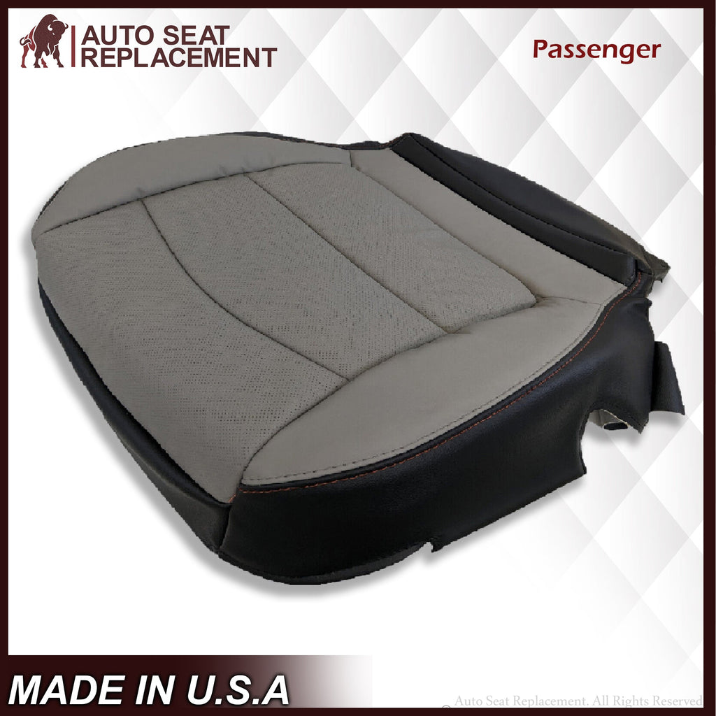 2018 2019 2020 GMC Sierra All Terrain Driver Bottom Leather Seat Cover in Gray
