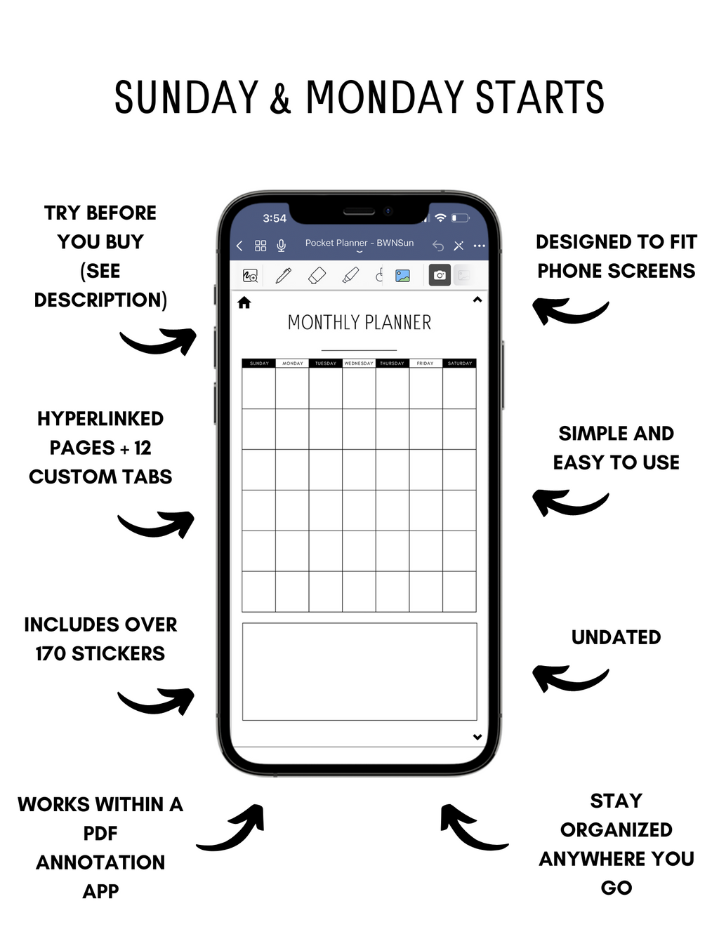 Digital Phone Planner Neutral