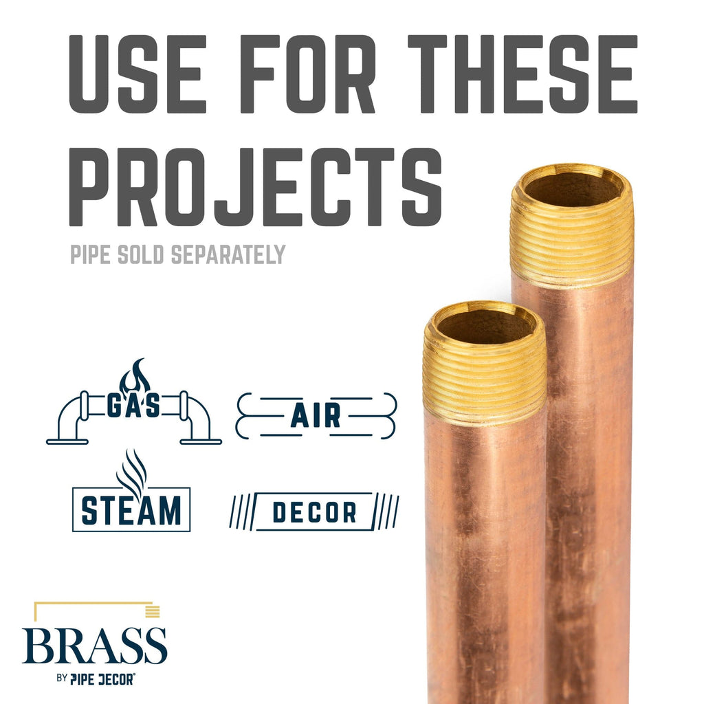 1/2 in. x 2 in. Red Brass Pipe