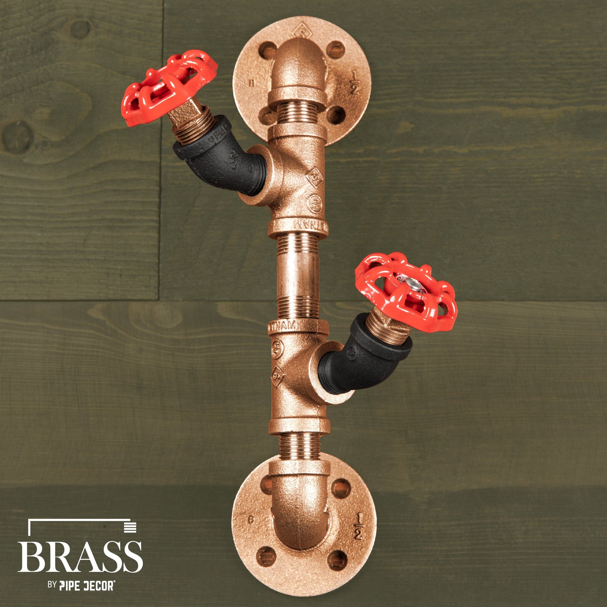 3/4 in. x 2 in. Red Brass Pipe