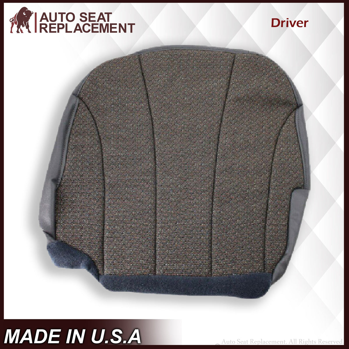 1999 to 2002 Chevy Silverado Cloth Replacement Seat Covers in Dark Gray