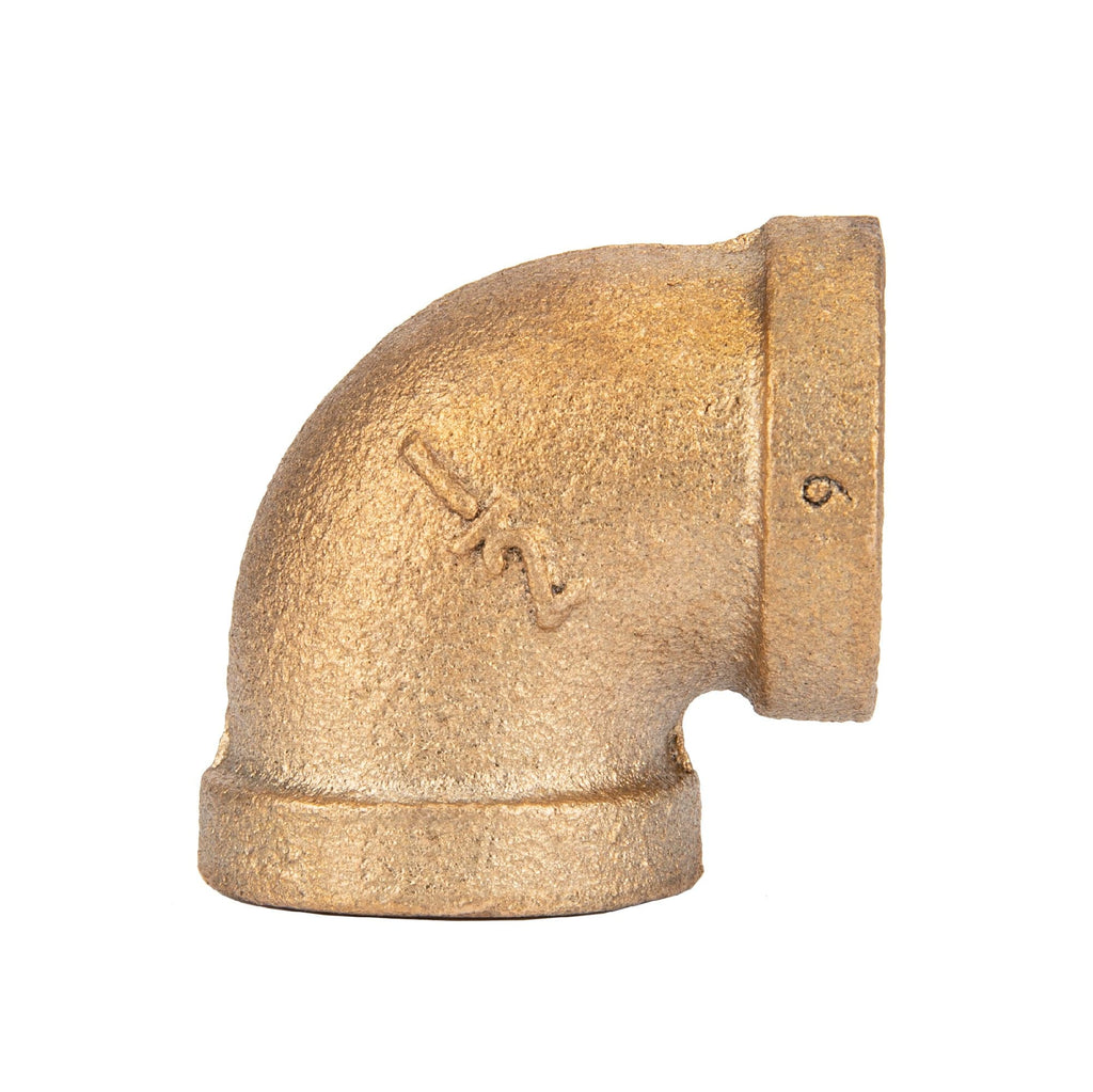 1/2 in. Red Brass 90 Degree Elbow
