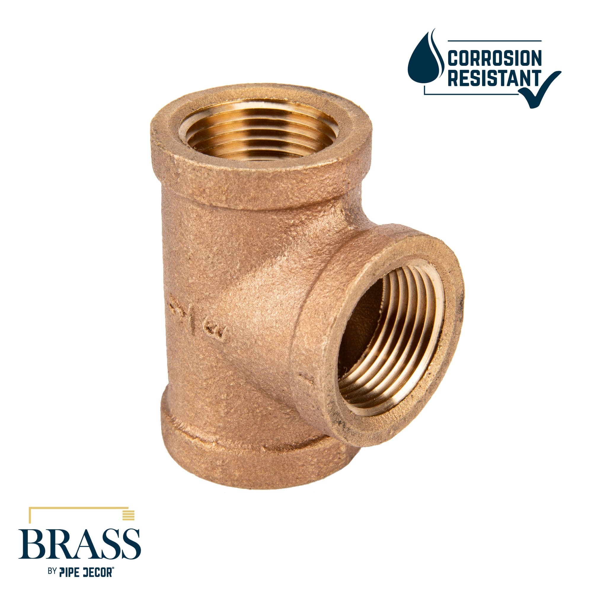 3/4 in. Red Brass Tee