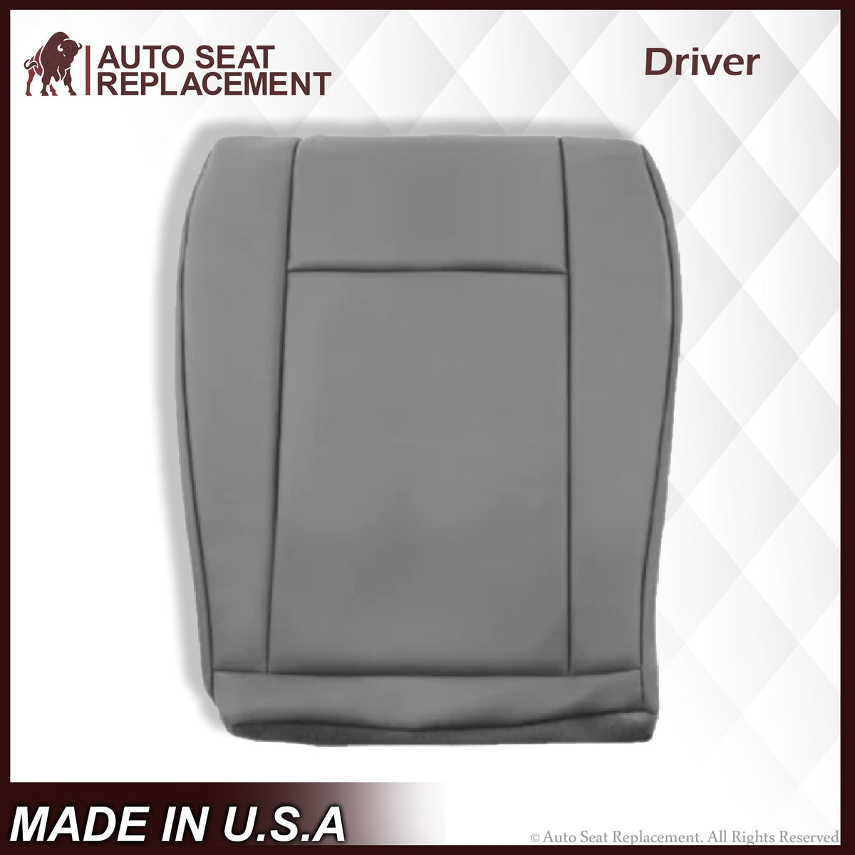 2009-2018 Ford E350 E450 E550 Nexus Viper 25V Van PERFORATED Bottom Seat Cover In Gray