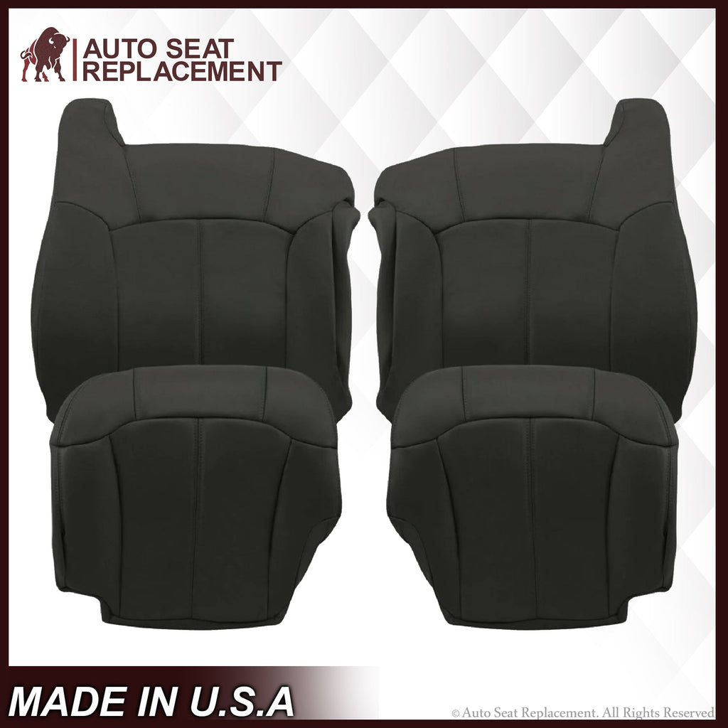 1999-2002 Chevy Silverado Seat Cover in Dark Graphite "Dark Gray": Choose From Variations