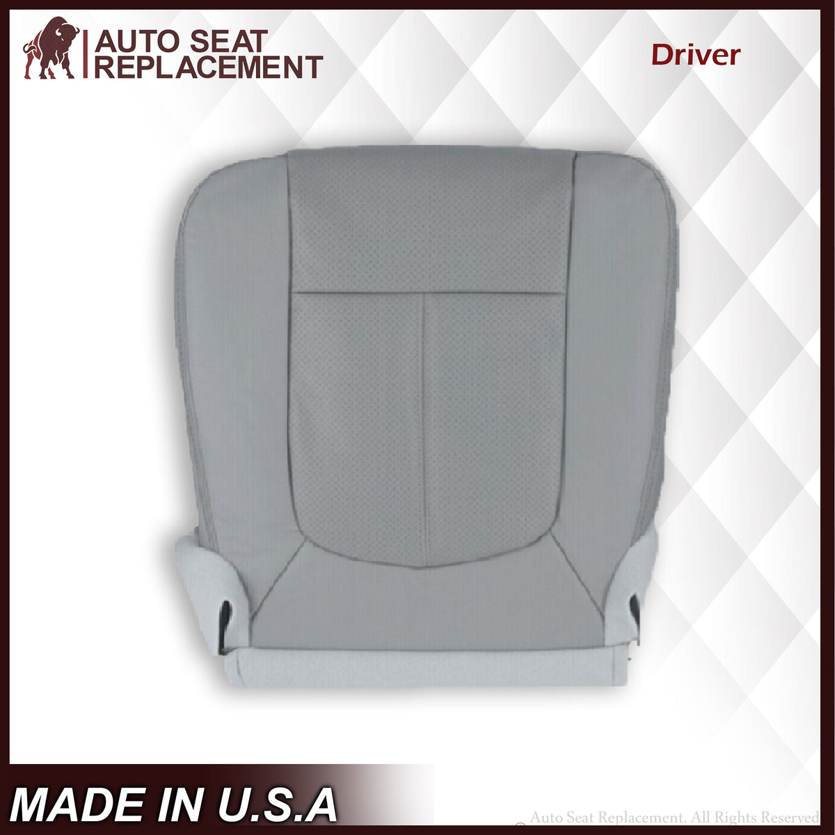 2011-2016 Ford F-250 F-350 F-450 Lariat Seat Cover Replacement & Cushion Foam in Steel Gray: Choose From Variants