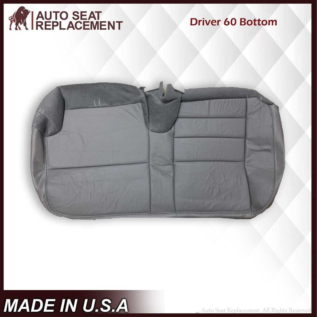 2002-2005 Ford Excursion Limited SECOND ROW 60/40 SPLIT Seat Cover in Gray: Choose From Variations