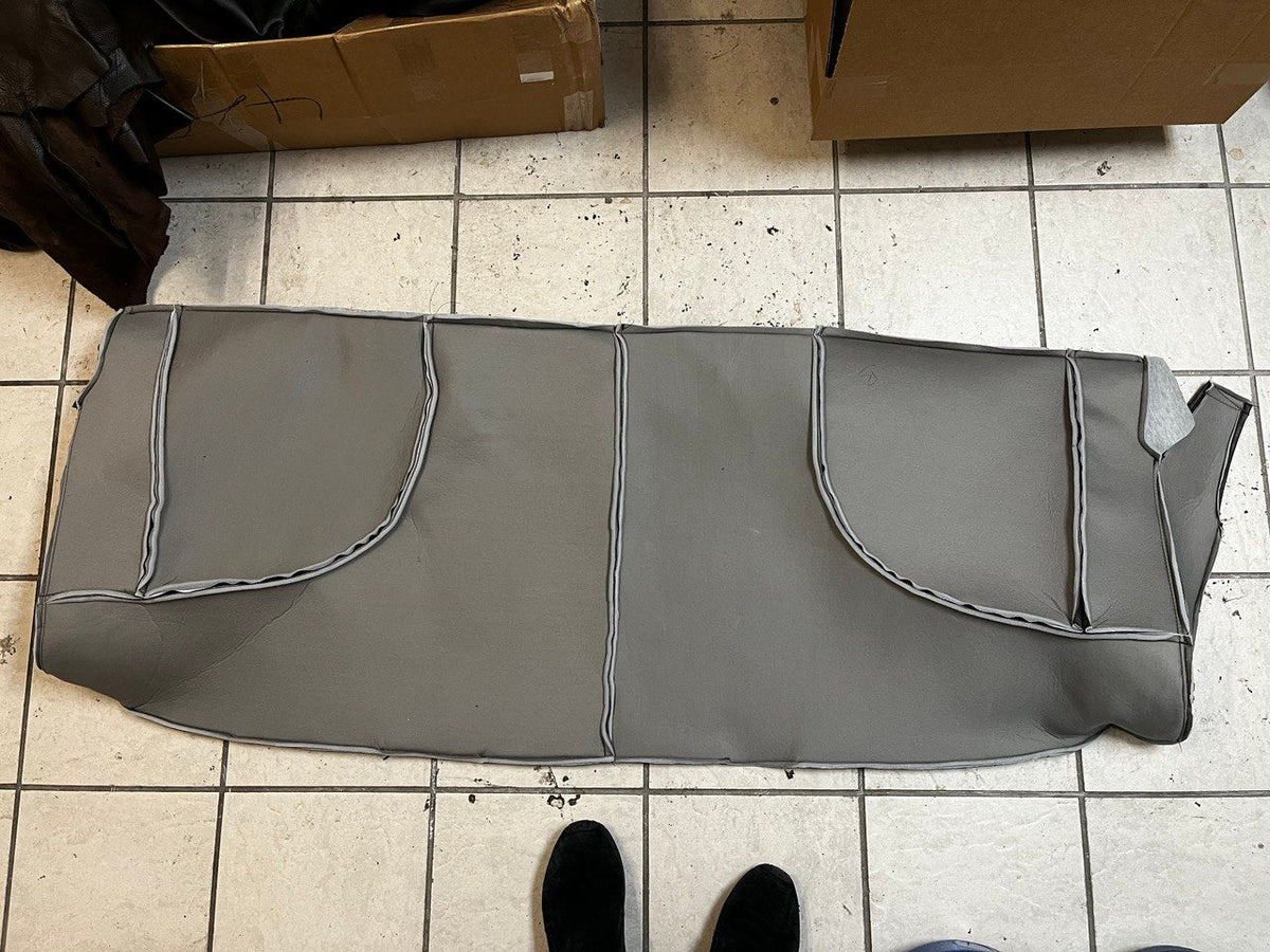 2009 2010 2012 2013 International 4400 Passenger Bottom Bench Replacement Seat Cover in Dark Gray (Vinyl)