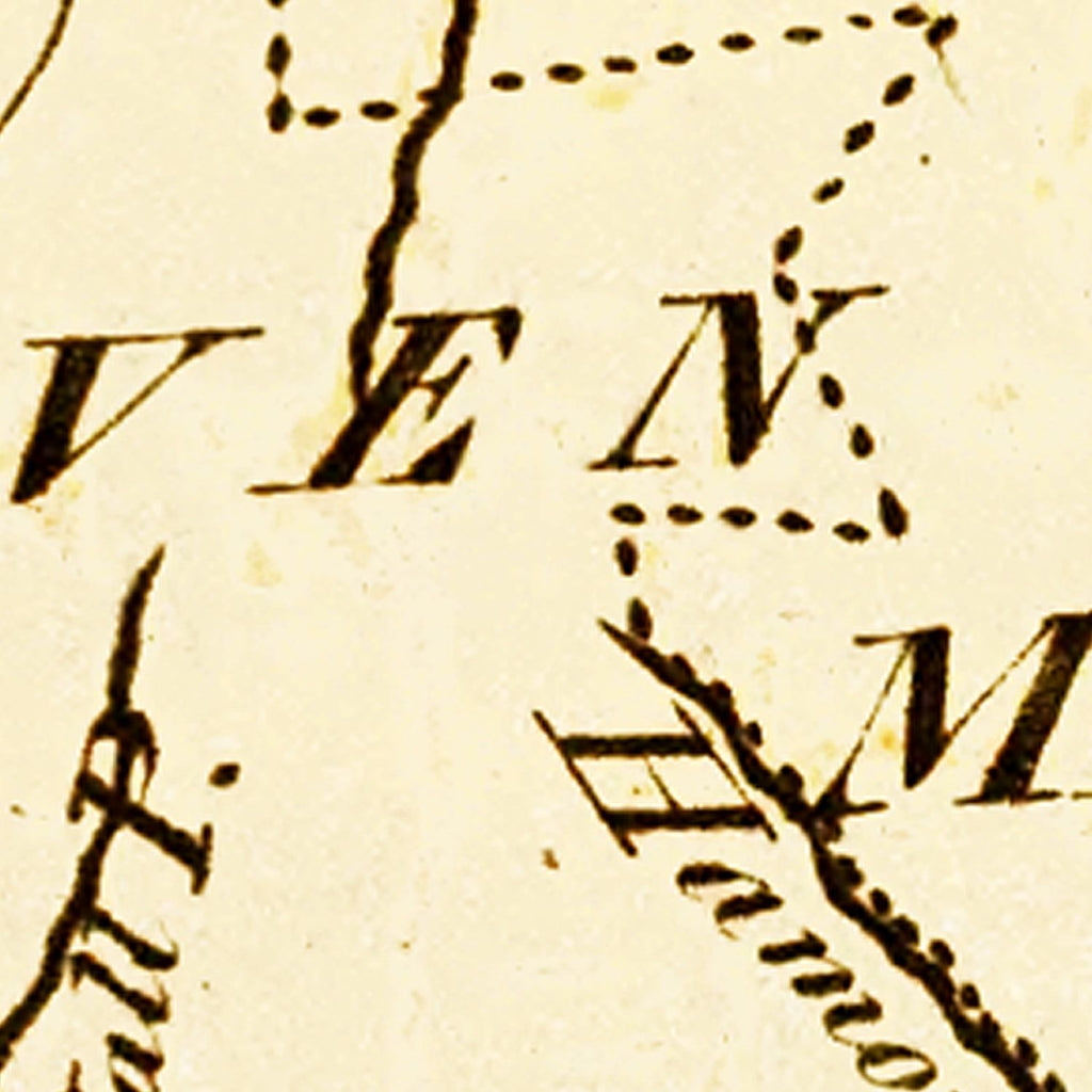 Vintage Map of Connecticut 1795