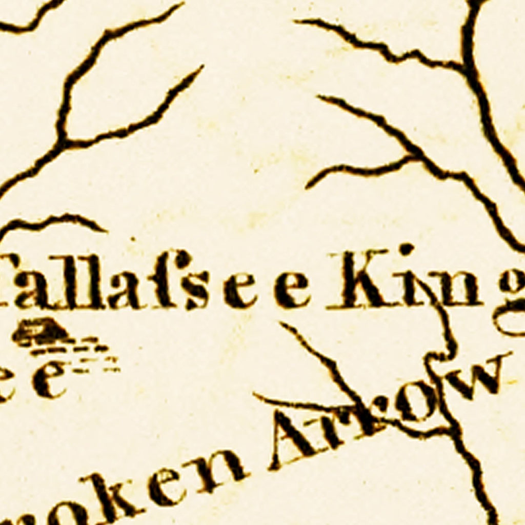 Vintage Map of Georgia 1795