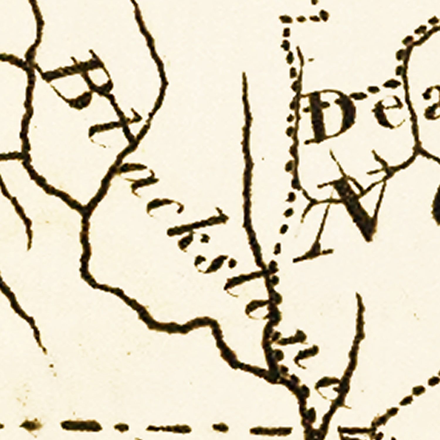 Vintage Map of Massachusetts 1795