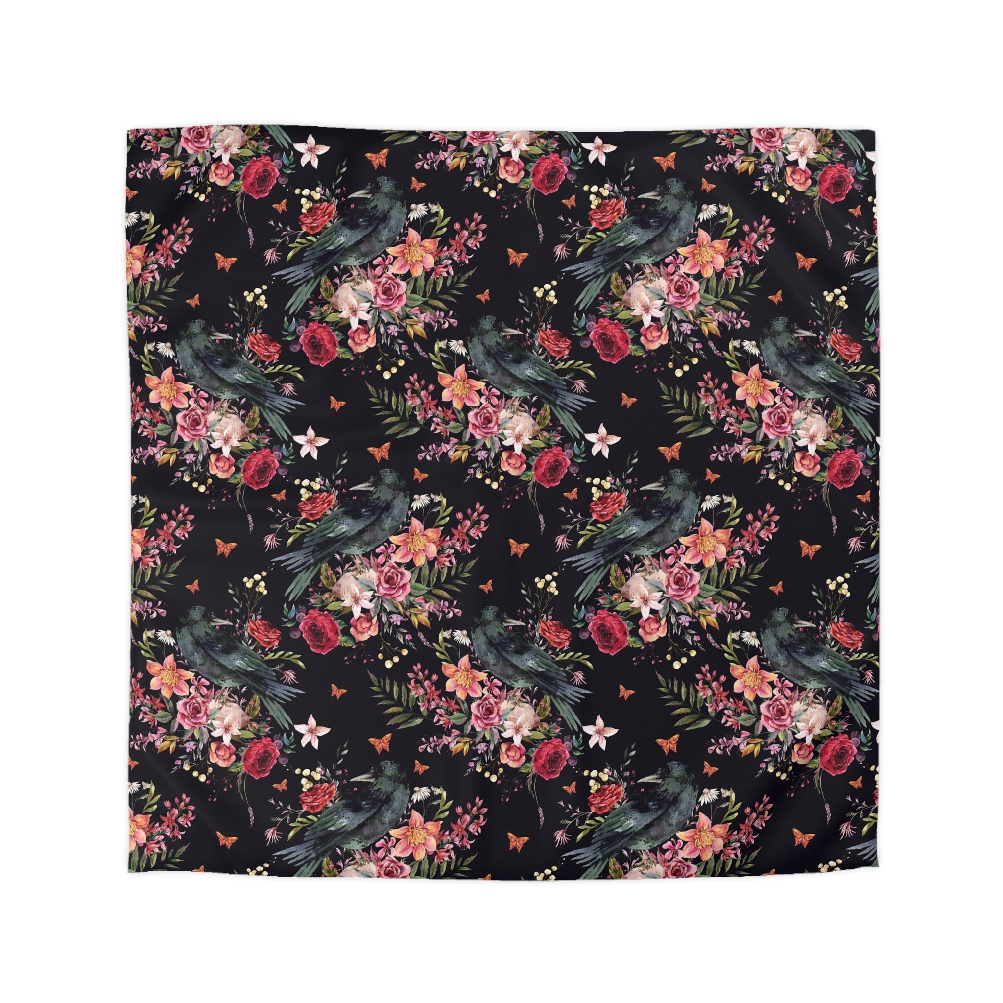 "The Raven of the Wood" Microfiber Duvet Cover