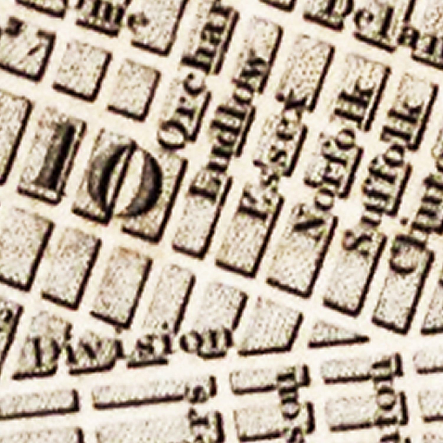 Vintage Map of New York City, New York 1837