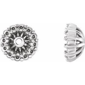 Platinum 3.6 mm ID Earring Jacket Mounting