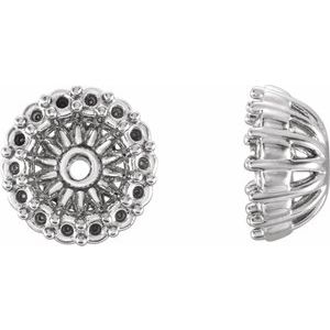 Platinum 4.1 mm ID Earring Jacket Mounting