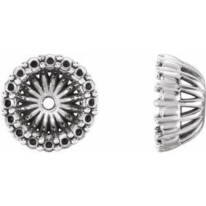Platinum 5.1 mm ID Earring Jacket Mounting