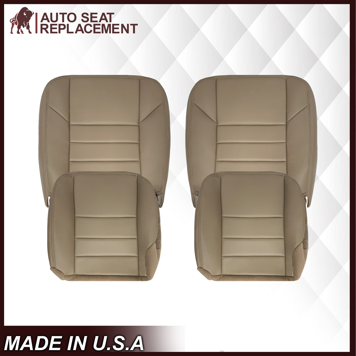 2002-2005 Ford Excursion Limited Second Row Seat Cover in Tan: Choose From Variations