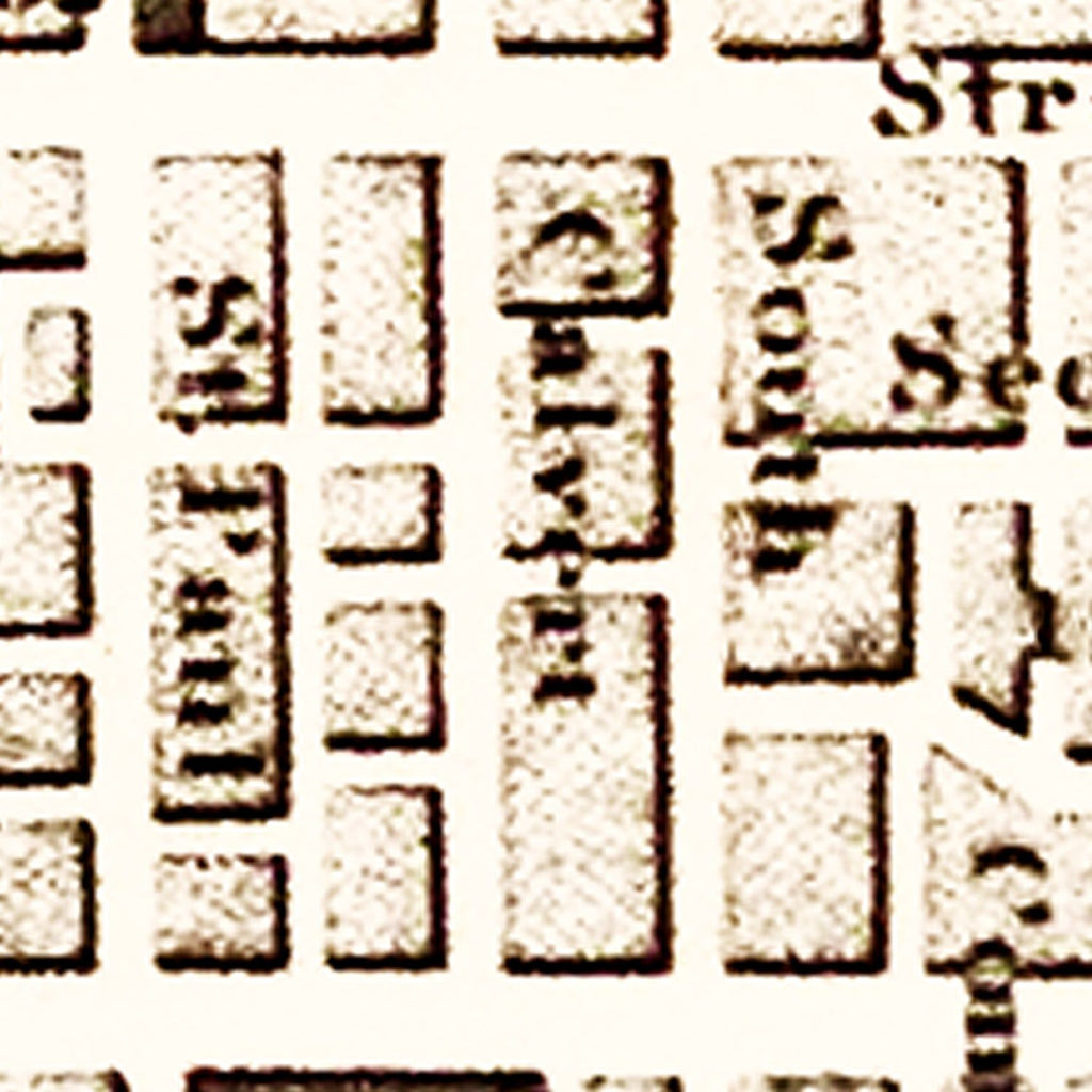 Vintage Map of Baltimore, Maryland 1837