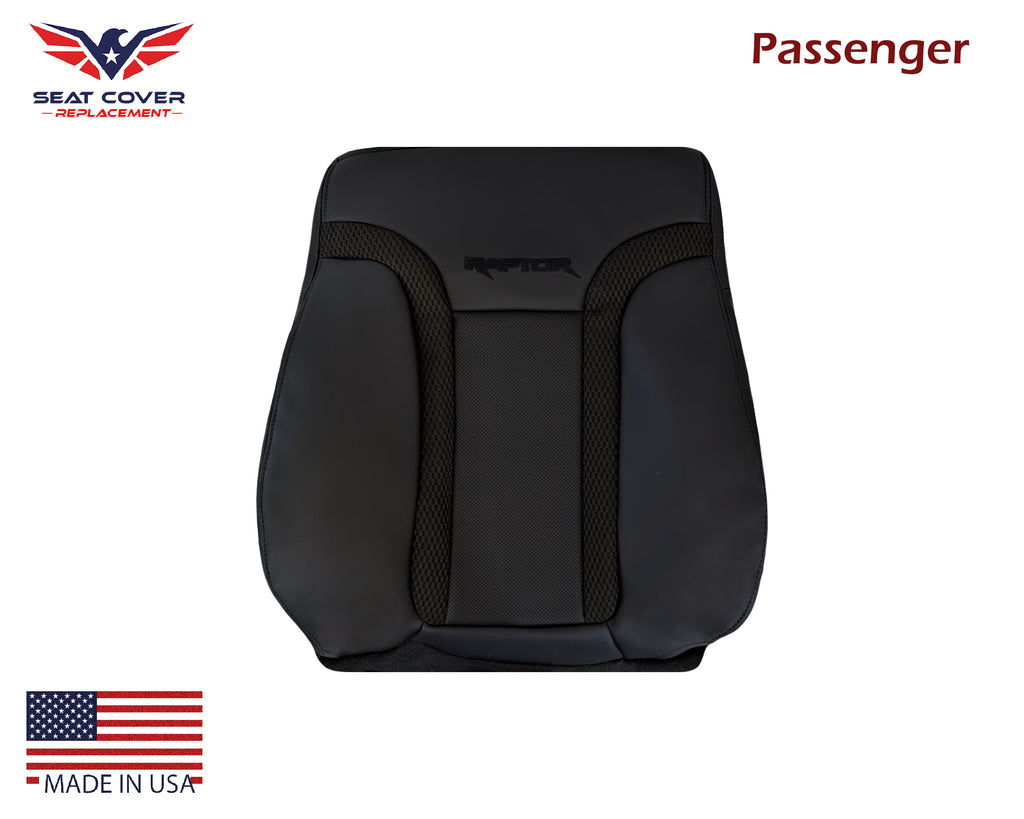2010 - 2014 Ford F150 Raptor Bottom Perforated Seat Cover in Black Choose: Leather or Vinyl