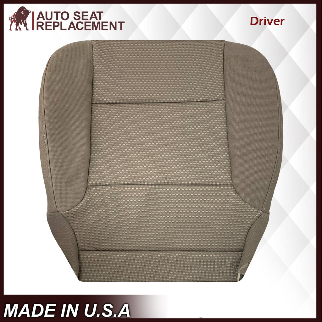 2014 2015 2016 2017 2018 2019 Chevy Silverado & GMC Sierra WORK TRUCK Cloth Fabric Seat Cover Replacement in Dune Tan, Dark Ash Gray, OR Jet Black