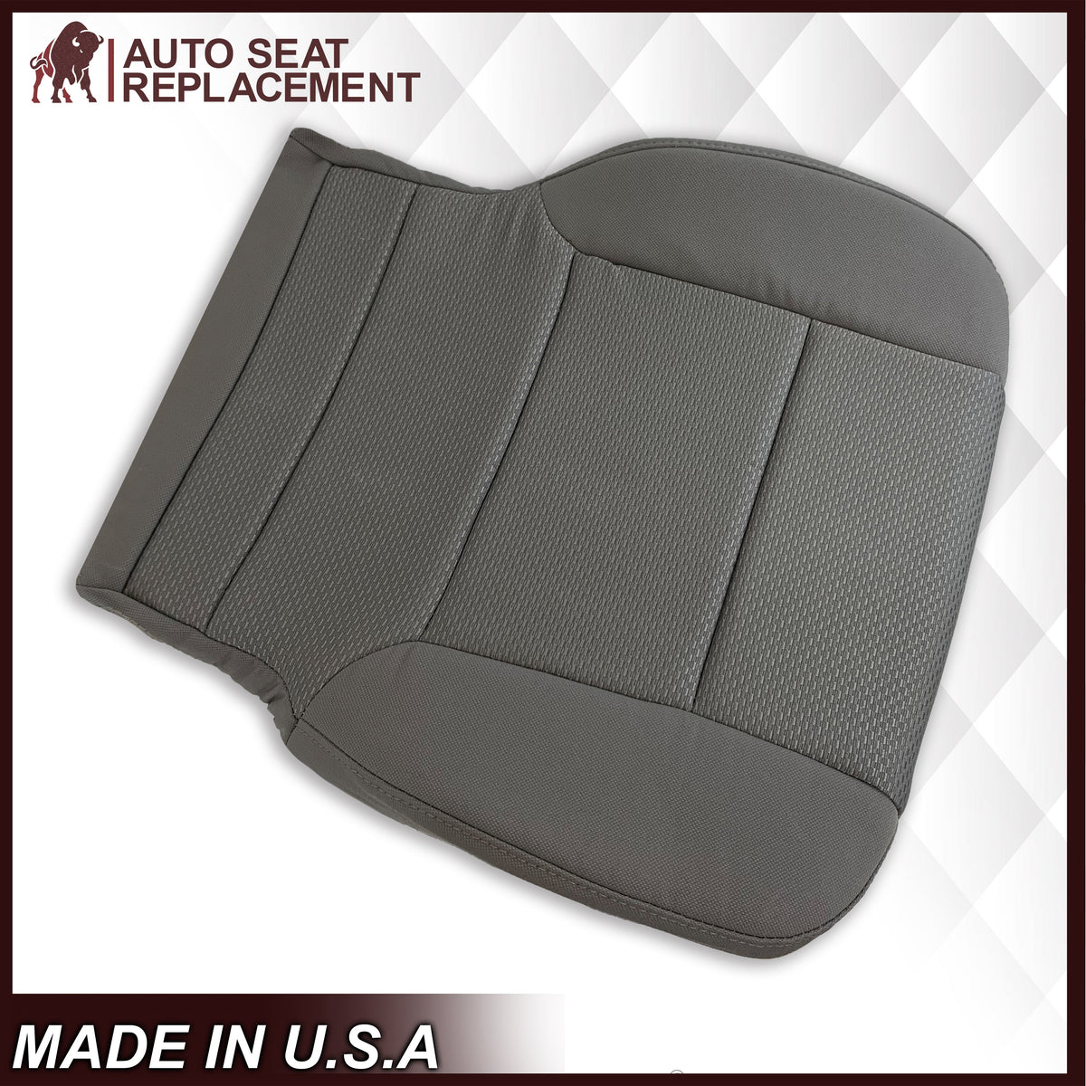 2014-2019 Chevy Silverado & GMC Sierra Cloth Fabric Seat Cover Replacement in Dune Tan OR Dark Ash Gray