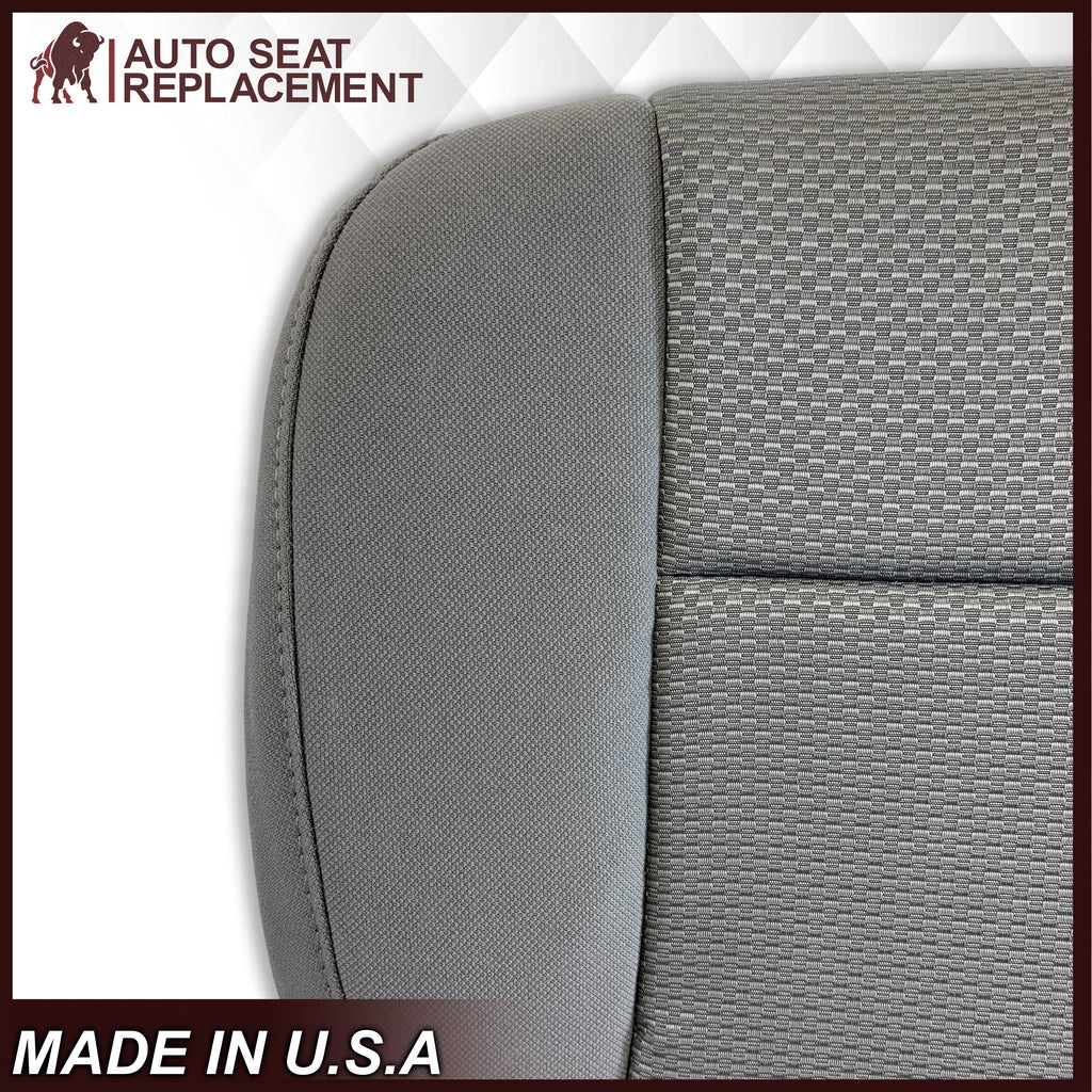 2014-2019 Chevy Silverado & GMC Sierra Cloth Fabric Seat Cover Replacement in Dune Tan OR Dark Ash Gray