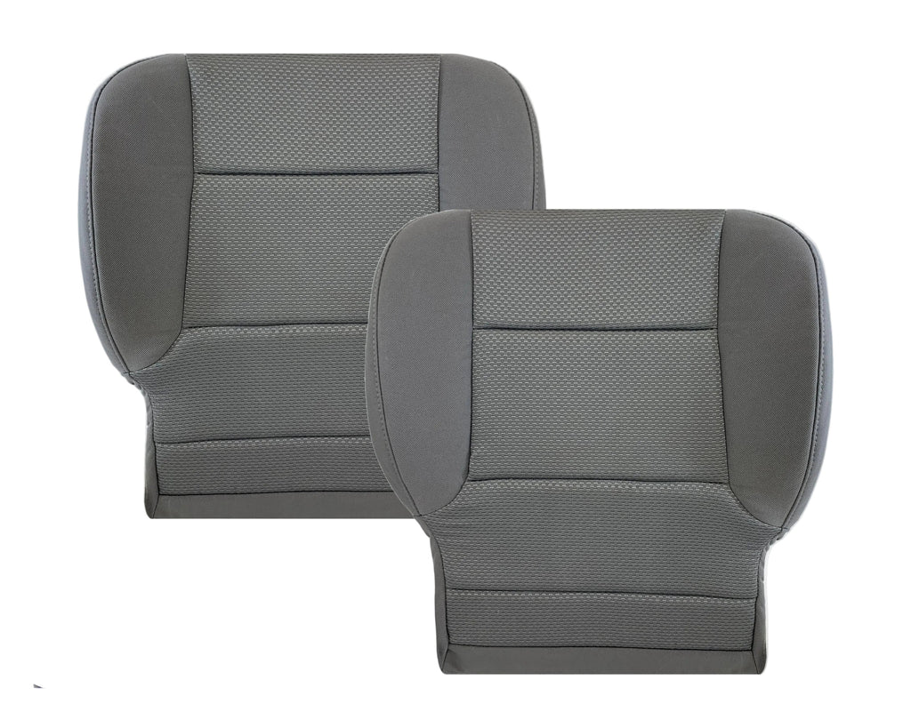 2014-2019 Chevy Silverado & GMC Sierra Cloth Fabric Seat Cover Replacement in Dune Tan OR Dark Ash Gray