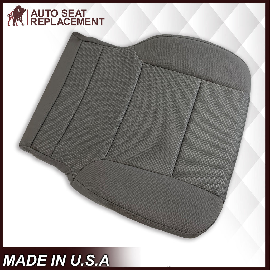 2014 2015 2016 2017 2018 2019 Chevy Silverado & GMC Sierra WORK TRUCK Cloth Fabric Seat Cover Replacement in Dune Tan, Dark Ash Gray, OR Jet Black