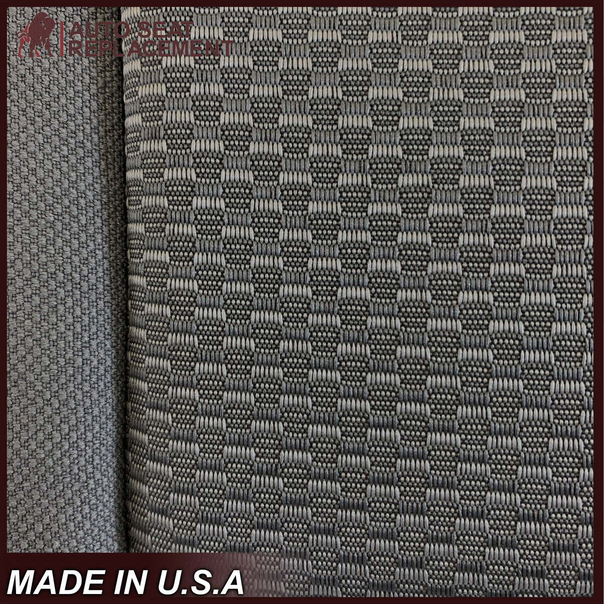 2014 2015 2016 2017 2018 2019 Chevy Silverado & GMC Sierra WORK TRUCK Cloth Fabric Seat Cover Replacement in Dune Tan, Dark Ash Gray, OR Jet Black