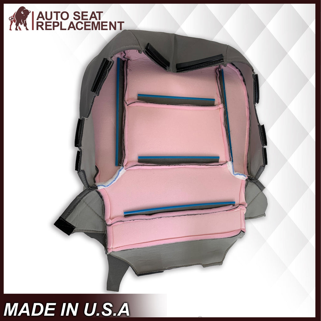 2014 2015 2016 2017 2018 2019 Chevy Silverado & GMC Sierra WORK TRUCK Cloth Fabric Seat Cover Replacement in Dune Tan, Dark Ash Gray, OR Jet Black