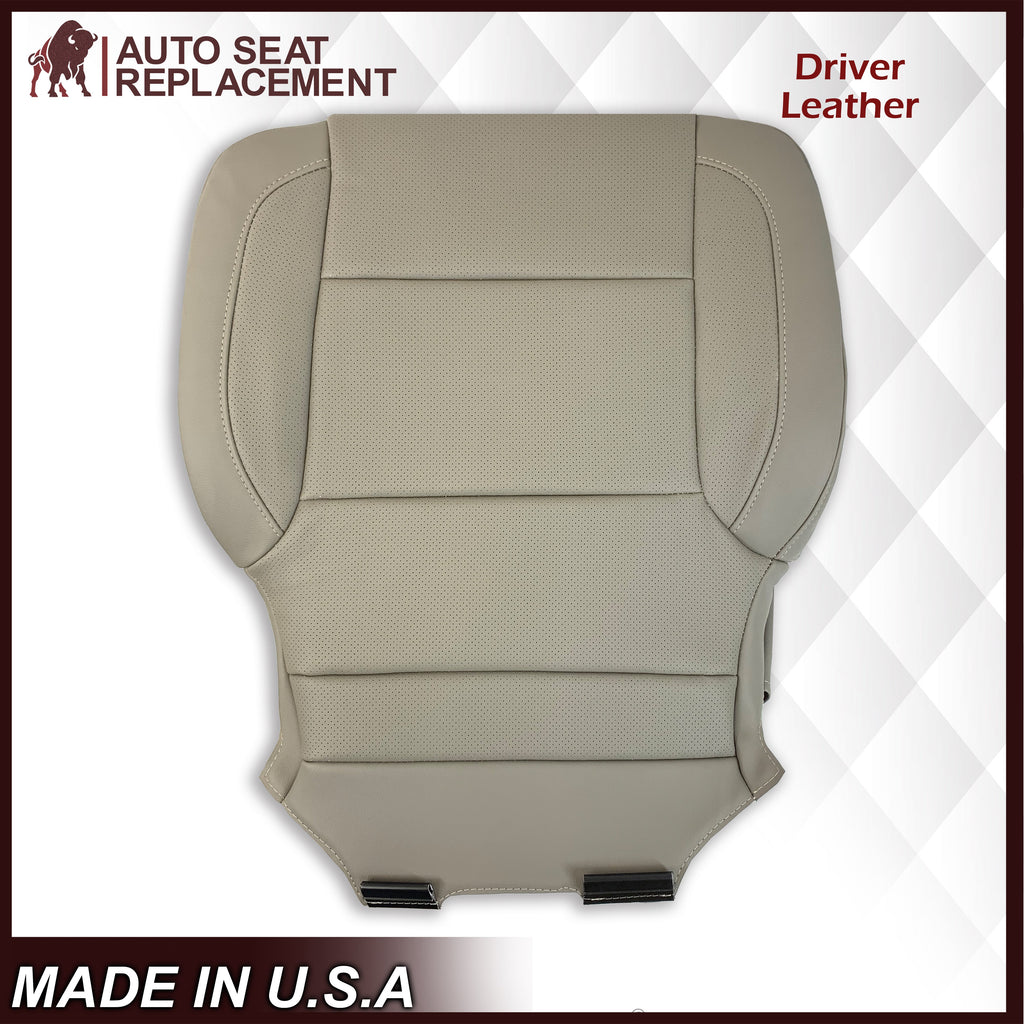 2014-2019 Chevy Silverado Tahoe Suburban & GMC Yukon PERFORATED Leather Seat Cover Replacement in Black, Gray, or Tan