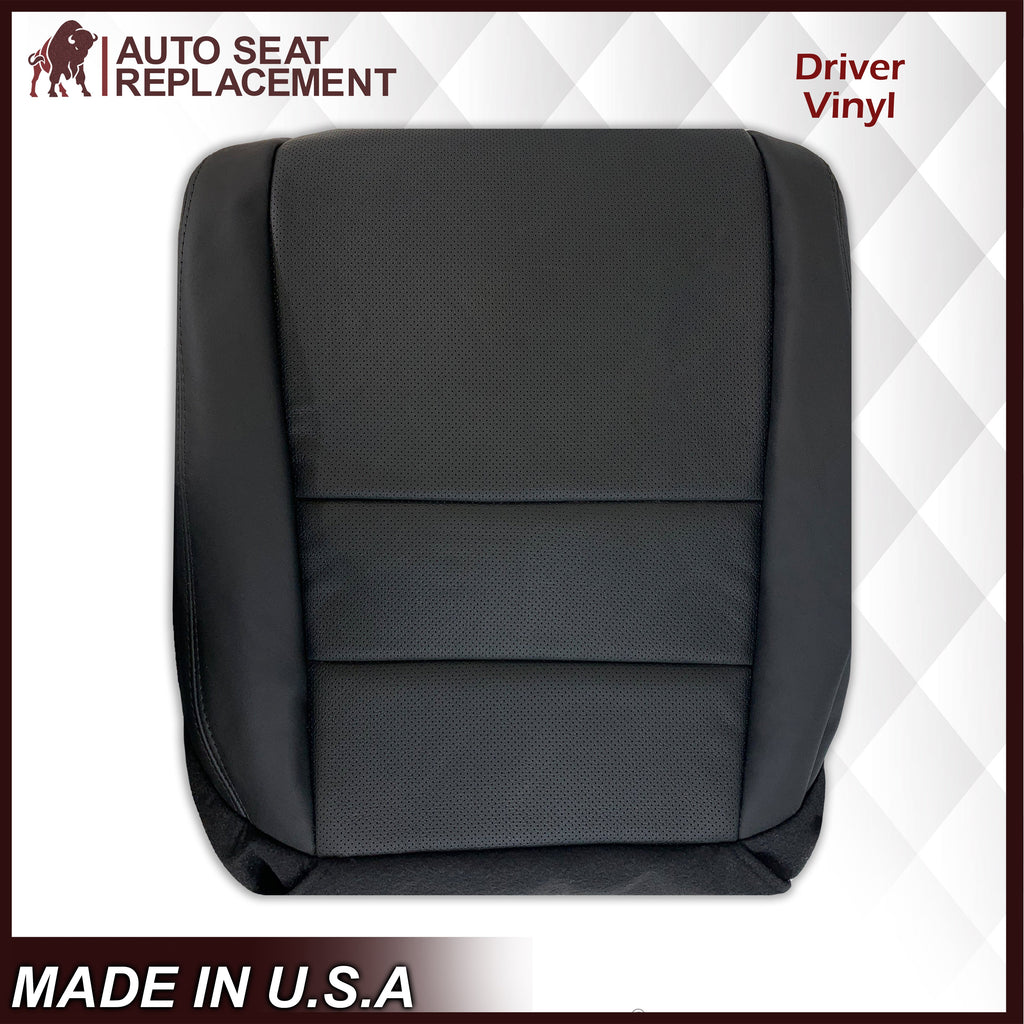 2005 - 2008 Acura TL Driver Or Passenger Seat Covers In Black: Choose Leather OR Synthetic Leather