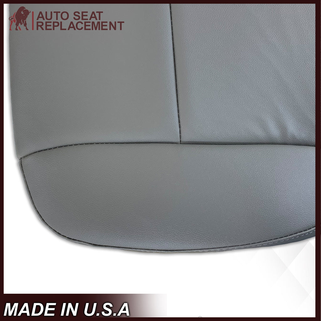 2014-2019 Chevy Silverado Tahoe Suburban & GMC Yukon Non-Perforated Leather Seat Cover Replacement in Black, Gray, or Tan