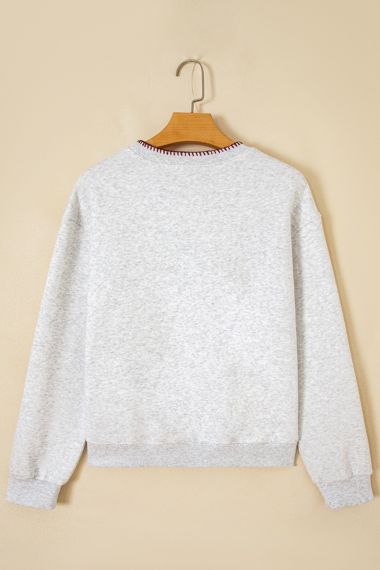 Western Embroidered Round Neck Graphic Sweatshirt