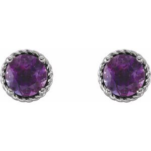 14K Rose Gold 5 mm Rope Earring Mounting – image 3