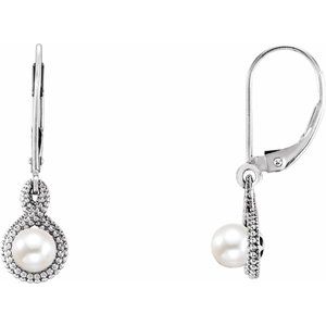 Beaded Pearl Earrings