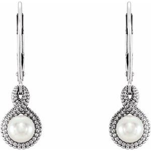 Beaded Pearl Earrings