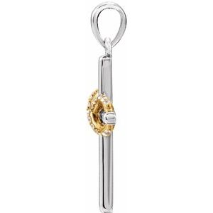 Infinity-Inspired Cross Pendant