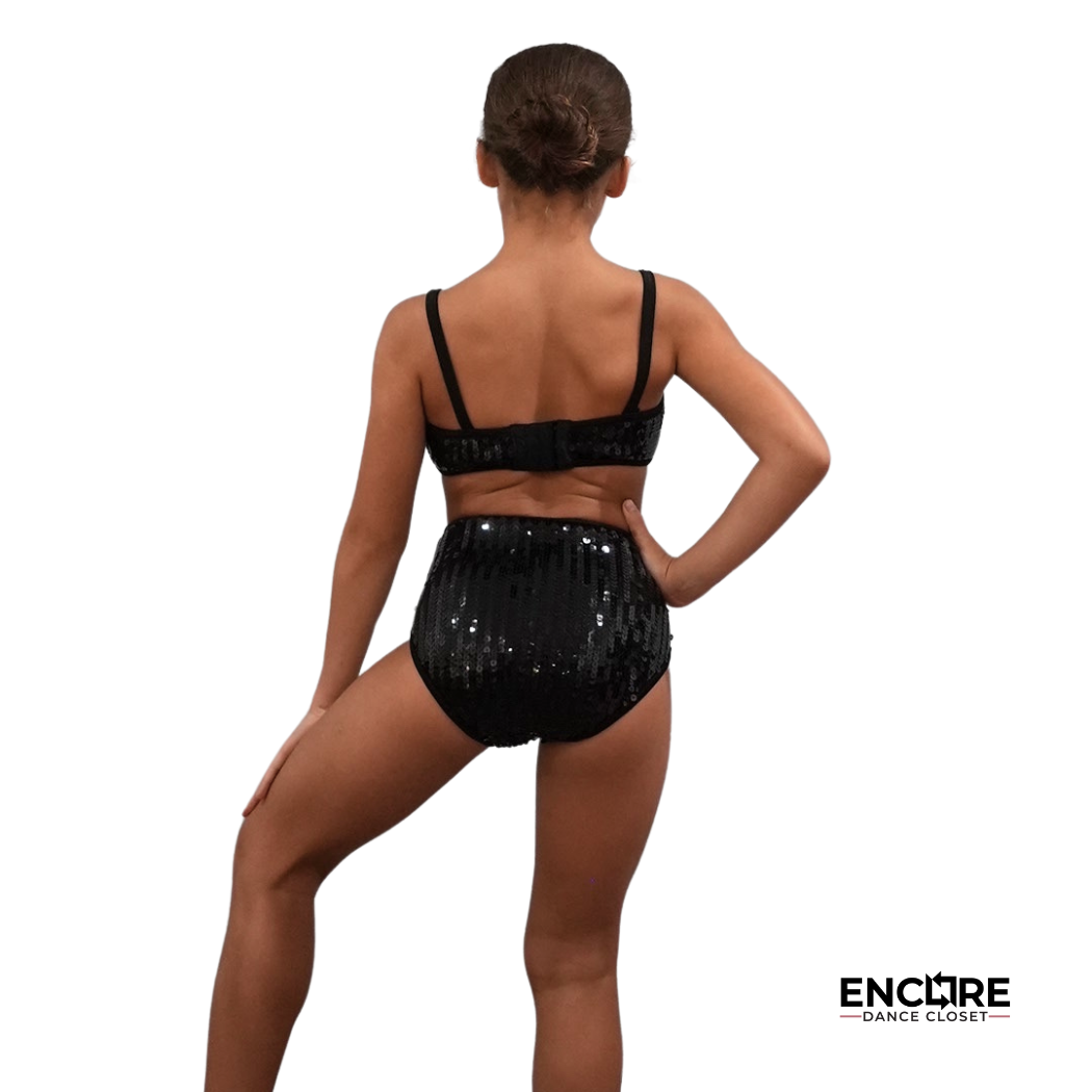 Black and Gold Jazzy Two-Piece Ensemble