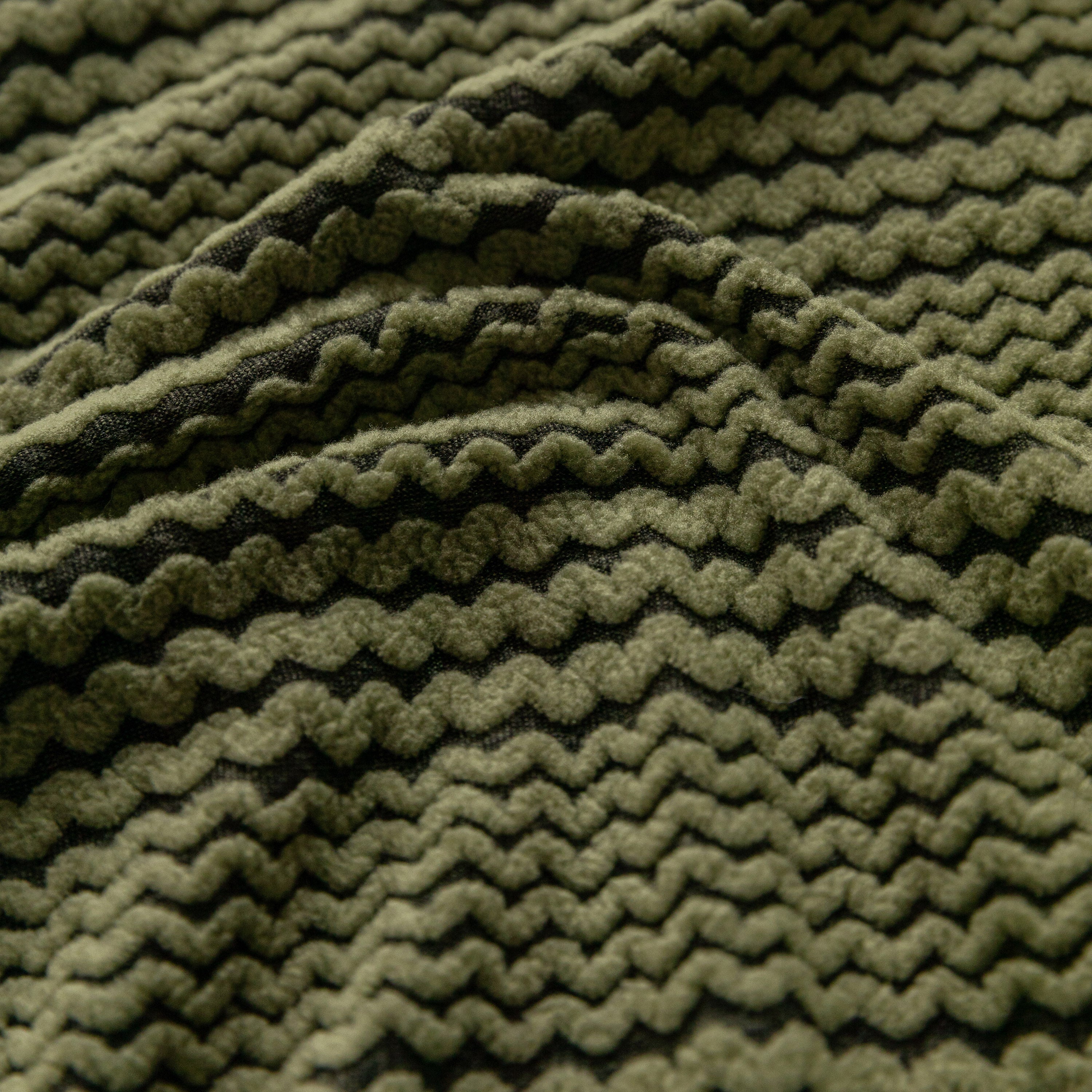 Modern Textured Stretch Sofa Cover, Plush Fleece Sofa Slipcover with 3D Stripe Texture